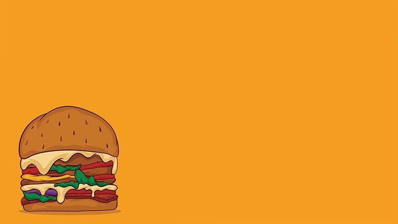 Background bánh hamburger cho slide Powerpoint- 10