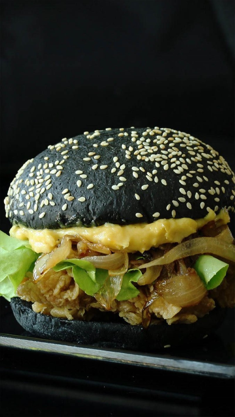 Hình nền bánh hamburger cho điện thoại - 4