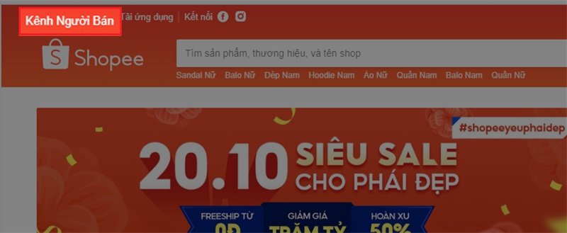 Chọn kênh người bán