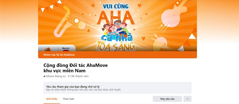 Cộng đồng tài xế Ahamove khu vực miền nam
