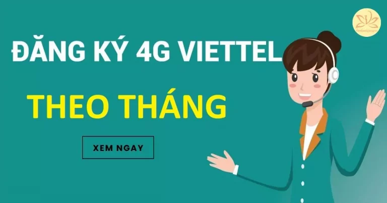 gói cước 4g viettel tháng