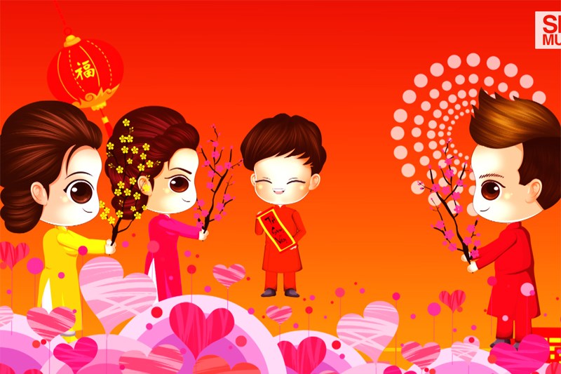 Chúc tết anh, chị, em