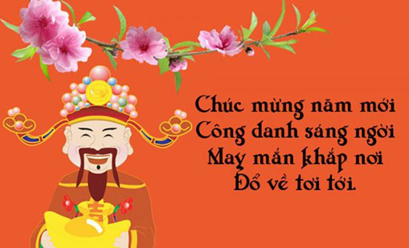 Chúc mừng năm mới, công danh sáng ngời