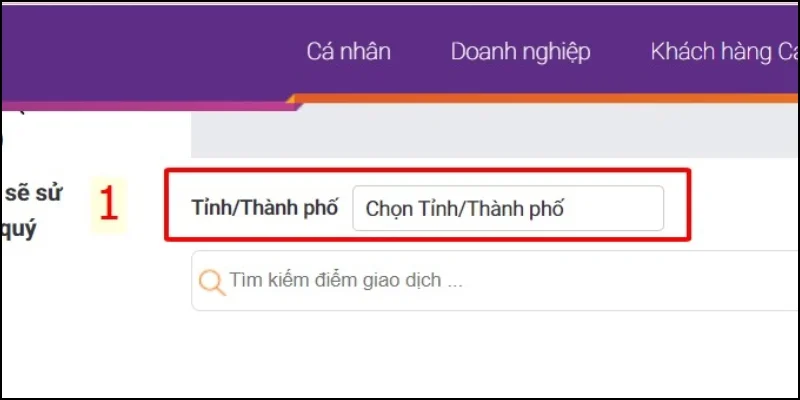 Chọn Tỉnh/Thành phố