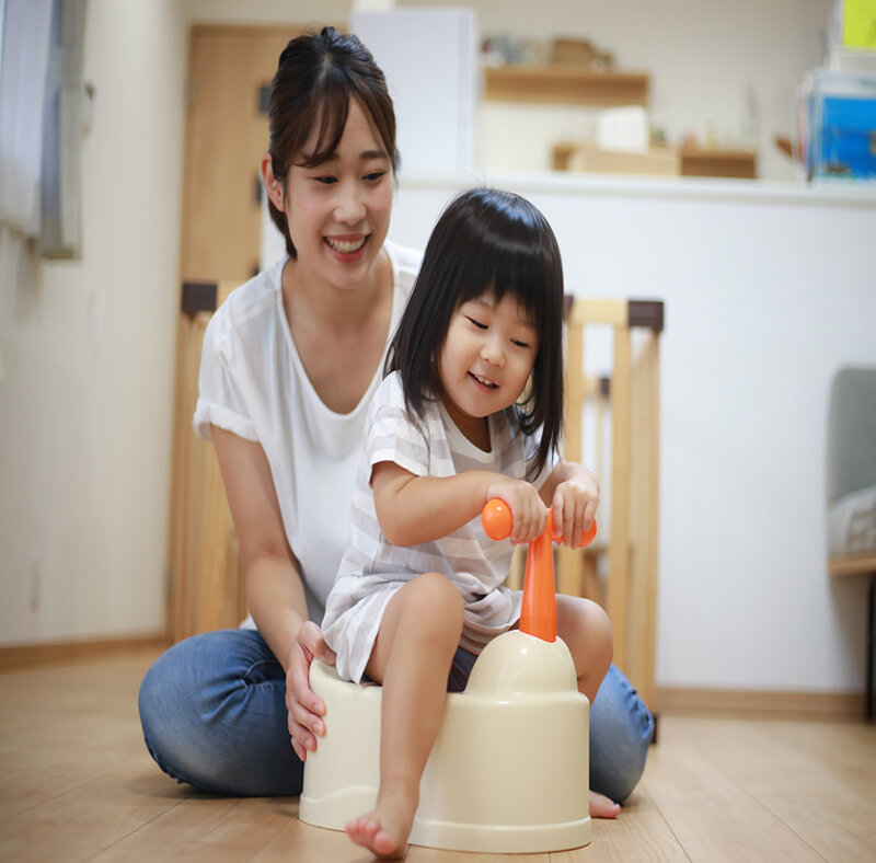 Giúp bé thoải mái với bô