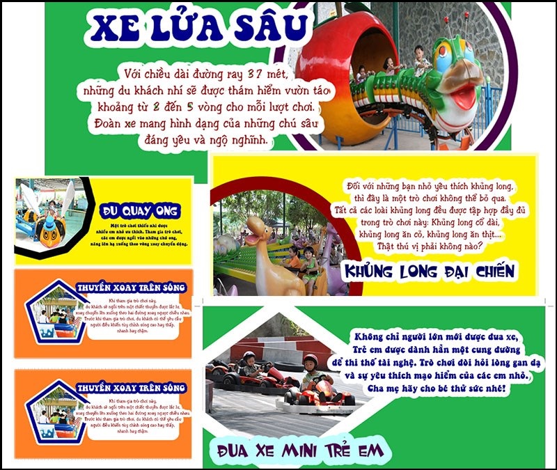 Một số trò chơi loại phổ thông - khu du lịch Đại Nam