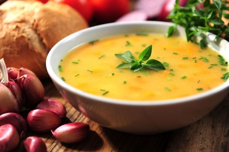 Cháo thịt gà bí đỏ Cháo thịt gà bí đỏ
