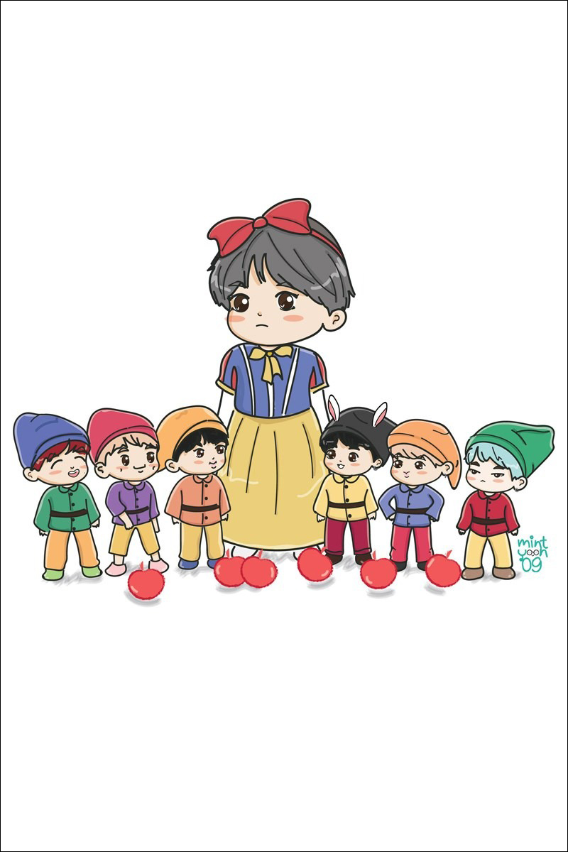 Chibi cả nhóm BTS - 9