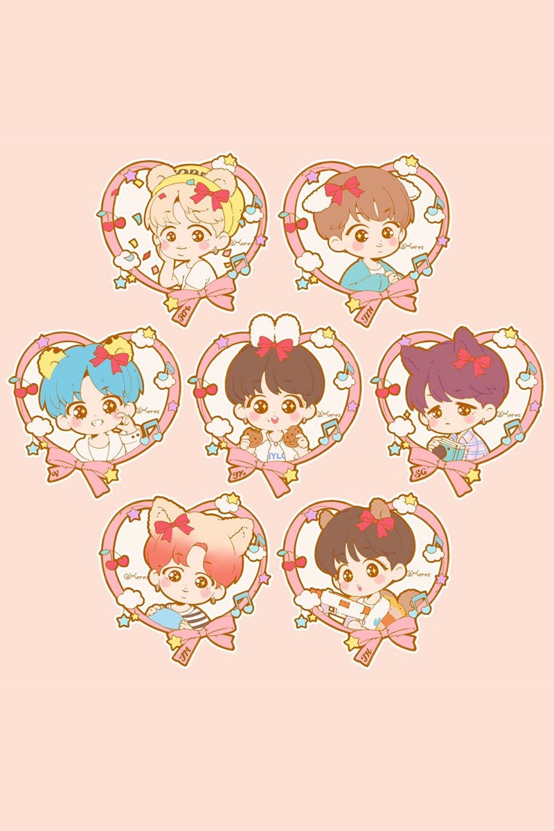 Chibi cả nhóm BTS - 10