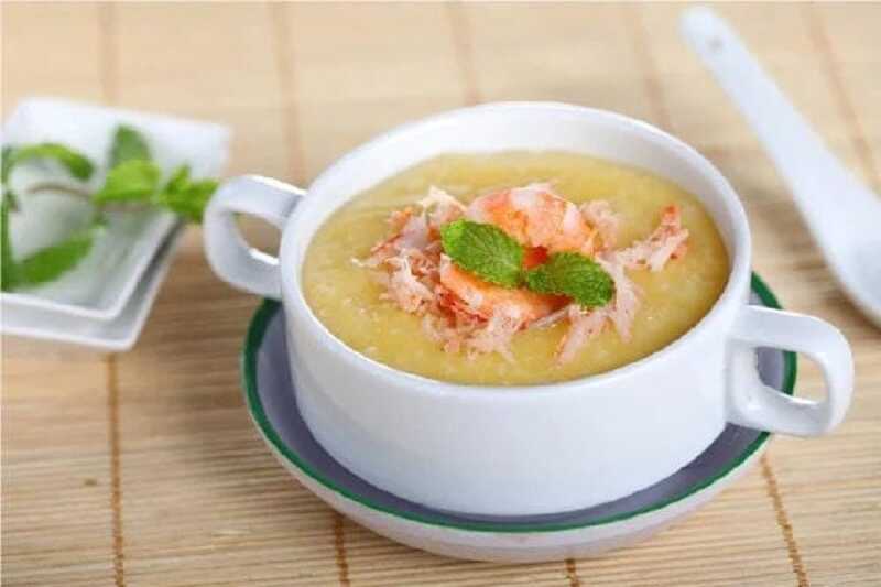 Cháo tôm phô mai