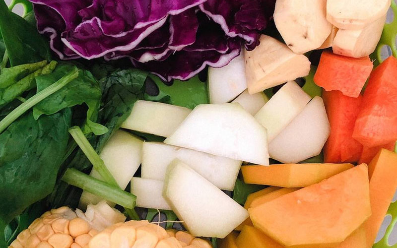 Có thể nấu nước dashi bằng đa dạng các loại rau củ