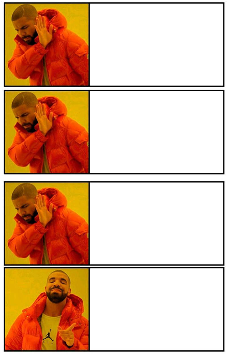 Drake hotline bling meme là gì? Template ảnh gốc chế Drake meme