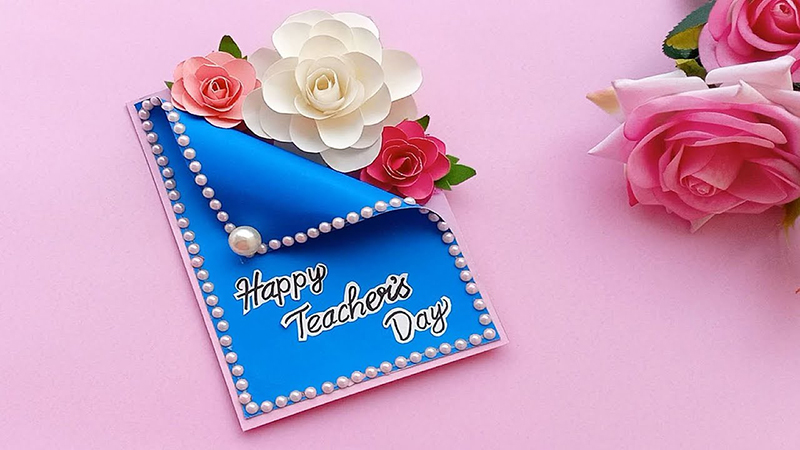 Thiệp handmade gửi gắm lời tri ân đến cô giáo