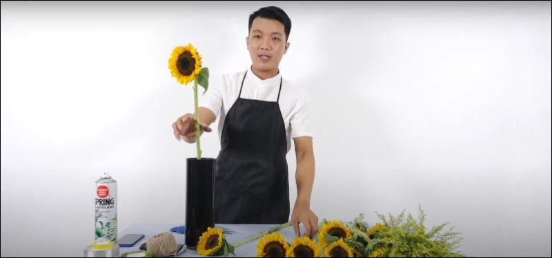 Sử dụng bông hoa đẹp, to nhất ở vị trí trung tâm Sử dụng bông hoa đẹp, to nhất ở vị trí trung tâm