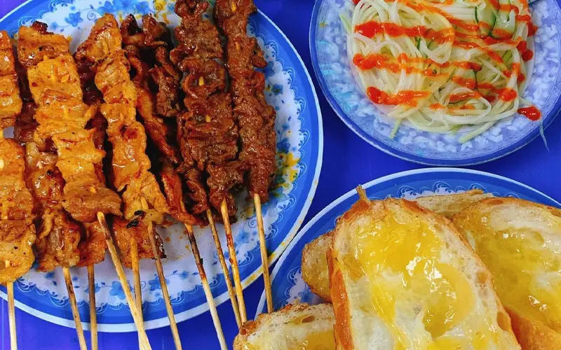 A Tùng Bánh mì bò nướng bơ Campuchia