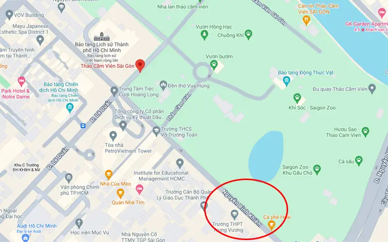 Cách di chuyển đến Thảo Cầm Viên bằng xe máy