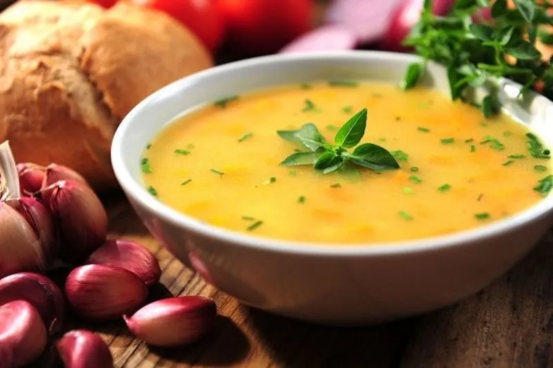 Cháo thịt gà bí đỏ