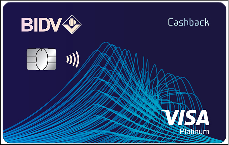 Thẻ BIDV Visa Platinum Cashback của ngân hàng BIDV
