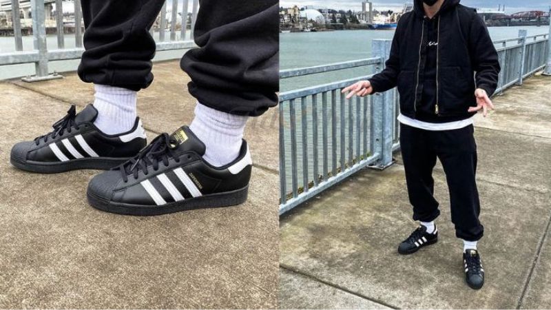 Mix giày adidas nam với quần jogger