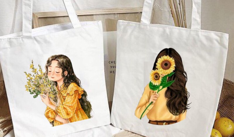 Túi vải canvas có thể làm sạch và được sử dụng nhiều lần