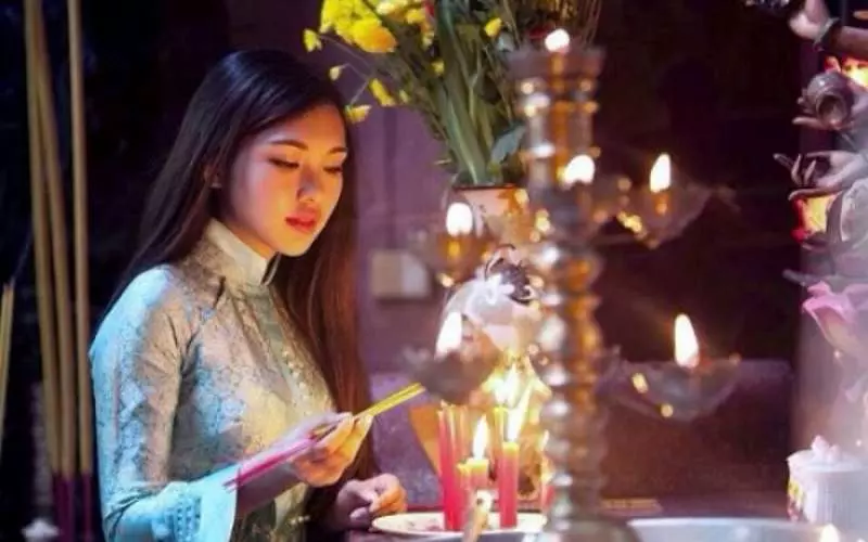 Bài văn khấn rằm tháng Giêng tại chùa