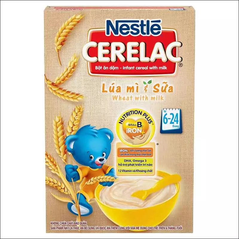 Nestle Cerelac Lúa mì và Sữa