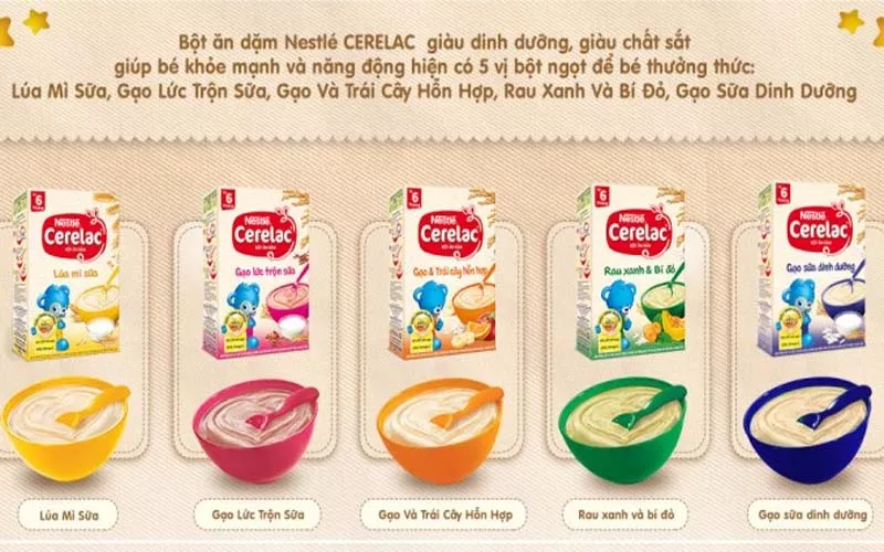 Bột ăn dặm Nestle