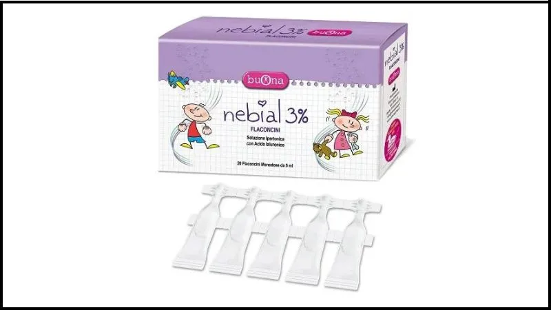 Nước muối sinh lý cho trẻ Nebial 3% Flaconcini