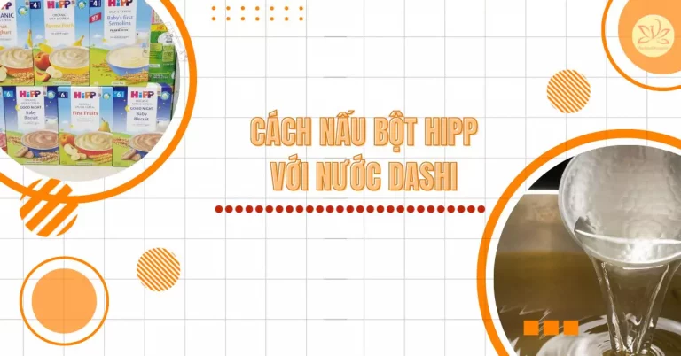 cách nấu bột hipp với nước dashi