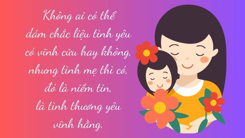 Tình yêu có thể không vĩnh cửu nhưng tình mẹ dành cho con gái yêu là vĩnh hằng