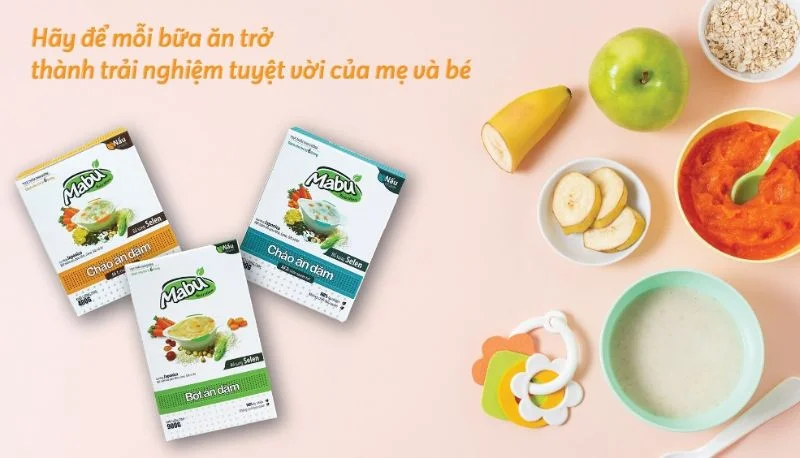 Một số lưu ý khi pha bột ăn dặm Mabu