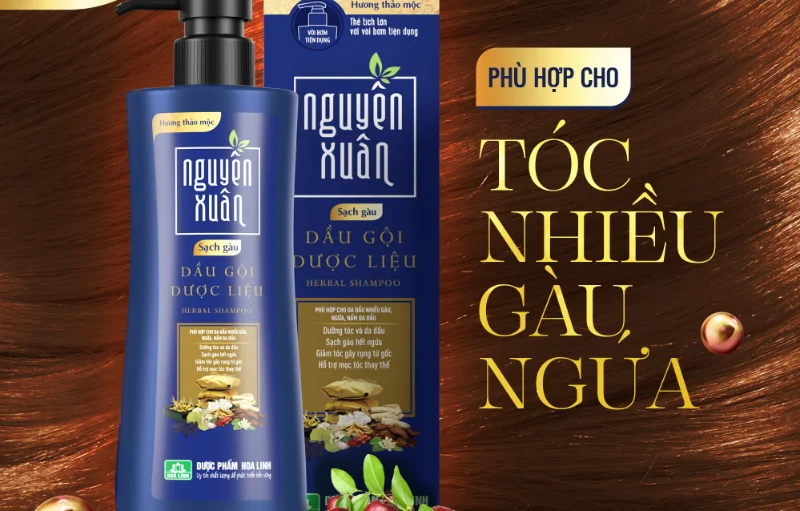 Dầu gội Nguyên Xuân sạch gàu