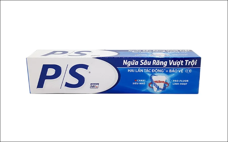 Kem đánh răng P/S cũng được sử dụng cho trẻ nhỏ mới tập đánh răng và có thể dùng