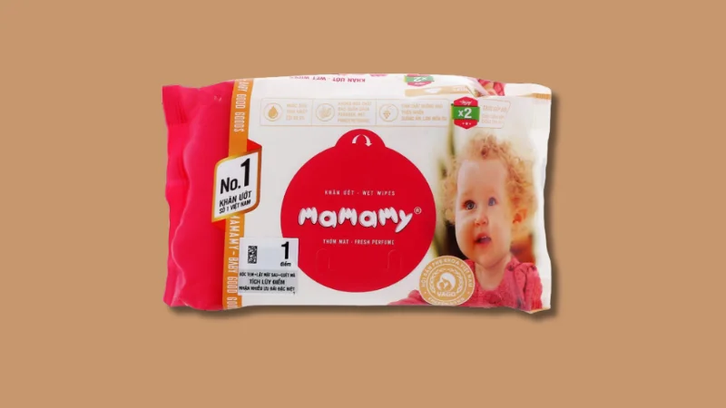 Khăn ướt em bé Mamamy hương thơm mát