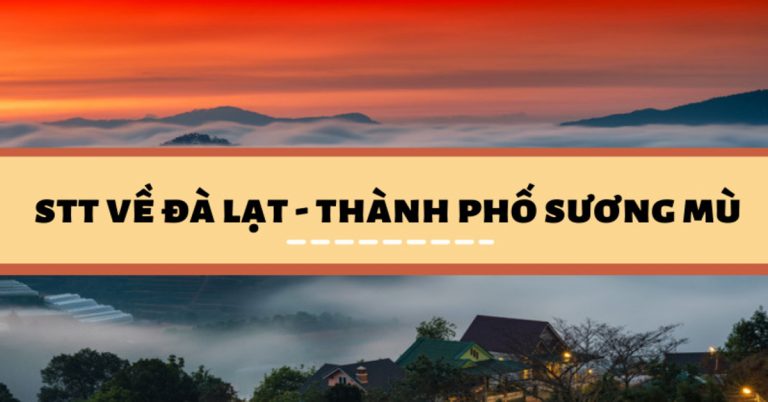 Stt về Đà Lạt - Thành phố sương mù khiến bạn xao xuyến
