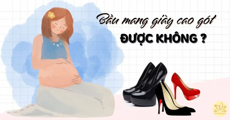 bầu mang giày cao gót