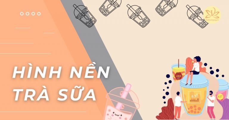 hình nền trà sữa