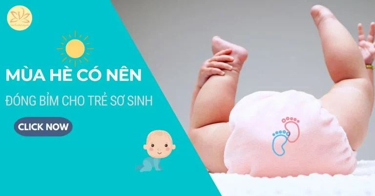 mùa hè có nên đóng bỉm cho trẻ sơ sinh