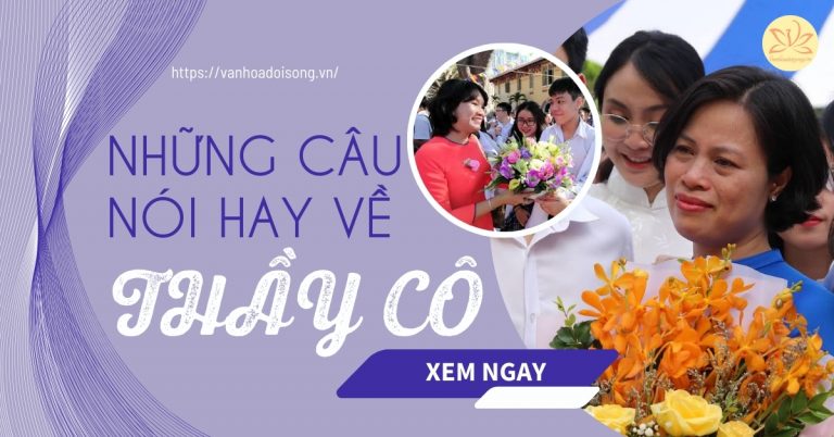 Những câu nói hay về thầy cô, danh ngôn về thầy cô hay, ý nghĩa, cảm động