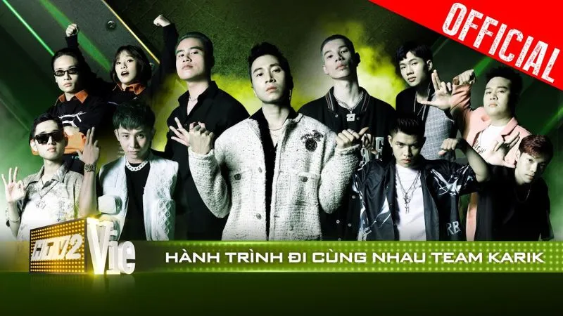 Karik đảm nhận vai trò huấn luyện viên tại chương trình Rap Việt mùa đầu tiên