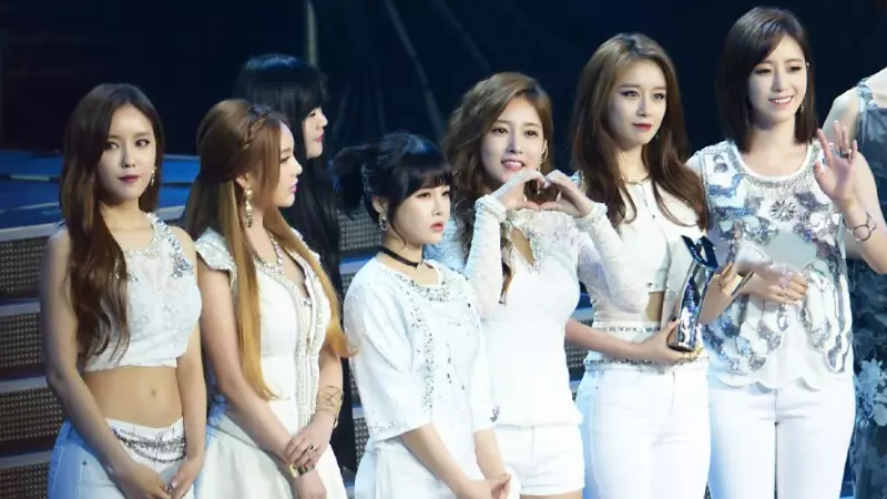 Nhóm T-ara tại lễ trao giải YinYueTai V-Chart Awards năm 2015