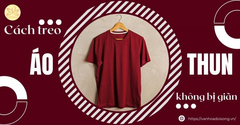 cách treo áo thun không bị giãn