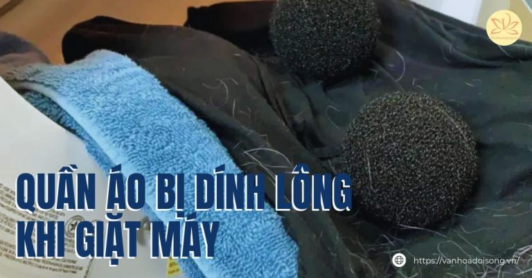 quần áo bị dính lông khi giặt máy