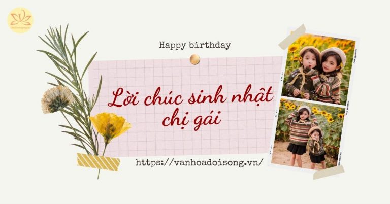 lời chúc sinh nhật chị gái