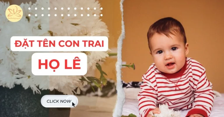 đặt tên con trai họ lê