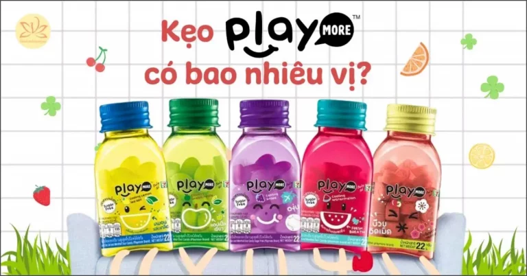kẹo play more có mấy vị