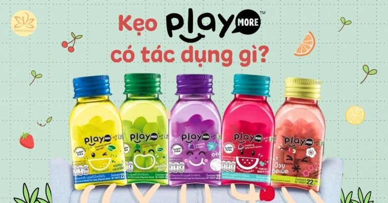 kẹo play more có tác dụng gì