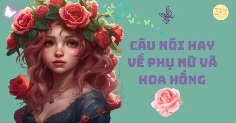 câu nói hay về phụ nữ và hoa hồng