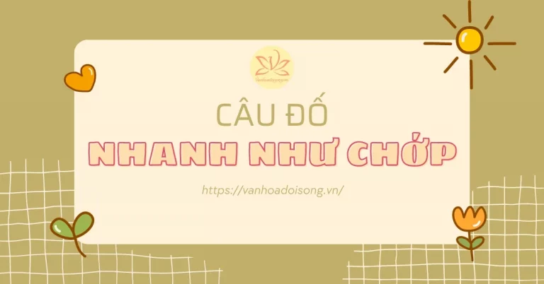 240+ câu đố Nhanh Như Chớp xoắn não, thú vị nhất có đáp án