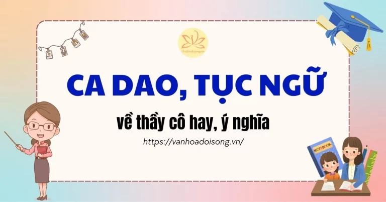 ca dao tục ngữ về thầy cô